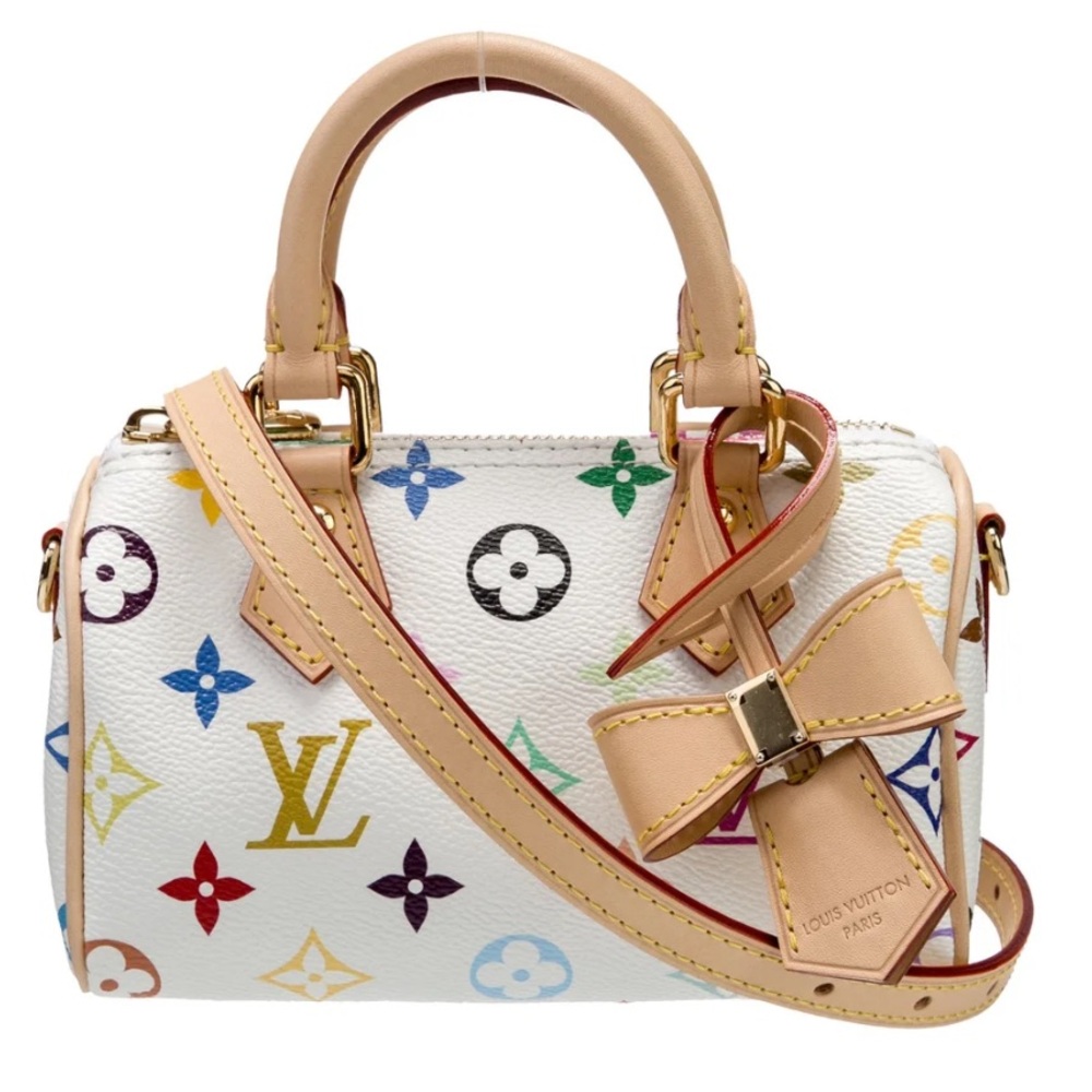 Louis Vuitton X Murakami Multicolor Nano Speedy Monogram Handbag